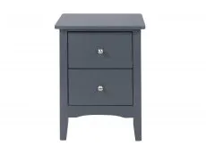Core Products Core Como Midnight Blue 2 Drawer Bedside Table