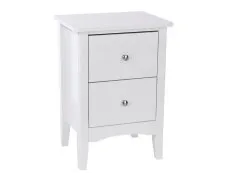Core Core Como White 2 Drawer Bedside Table