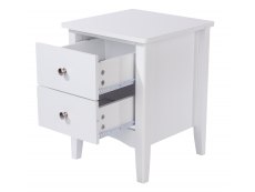 Core Products Core Como White 2 Petite Drawer Bedside Cabinet (Flat Packed)