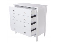 Core Products Core Como White 4 Drawer Chest of Drawers (Flat Packed)