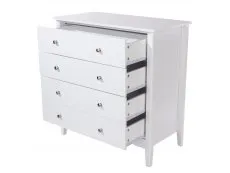 Core Core Como White 4 Drawer Chest of Drawers