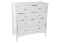 Core Products Core Como White 4 Drawer Chest of Drawers (Flat Packed)