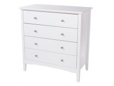Core Products Core Como White 4 Drawer Chest of Drawers (Flat Packed)