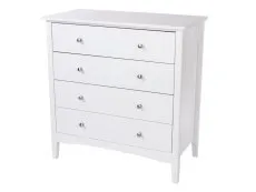 Core Core Como White 4 Drawer Chest of Drawers