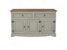 Core Core Corona Grey and Waxed Pine Medium Sideboard
