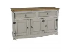 Core Core Corona Grey and Waxed Pine Medium Sideboard