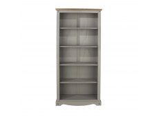Core Products Core Corona Grey and Pine Tall Bookcase (Flat Packed)