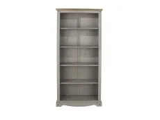 Core Core Corona Grey and Waxed Pine Tall Bookcase