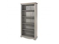 Core Products Core Corona Grey and Pine Tall Bookcase (Flat Packed)