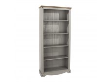 Core Corona Grey and Pine Tall Bookcase (Flat Packed)