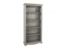 Core Core Corona Grey and Waxed Pine Tall Bookcase