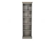Core Products Core Corona Grey and Pine Tall Narrow Bookcases