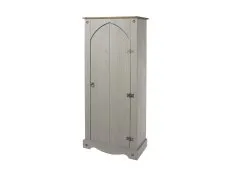 Core Core Corona Grey and Waxed Pine Vestry Cupboard