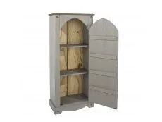 Core Core Corona Grey and Waxed Pine Vestry Cupboard