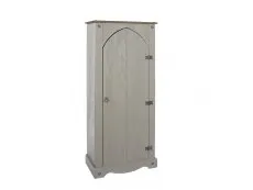 Core Core Corona Grey and Waxed Pine Vestry Cupboard
