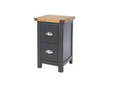 Core Core Dunkeld Midnight Blue and Oak 2 Drawer Petite Bedside Table