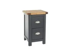 Core Core Dunkeld Midnight Blue and Oak 2 Drawer Petite Bedside Table