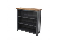 Core Products Core Dunkeld Midnight Blue and Oak Low Bookcase (Flat Packed)