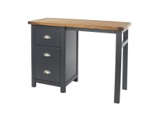 Core Products Core Dunkeld Midnight Blue and Oak Single Pedestal Dressing Table (Flat Packed)