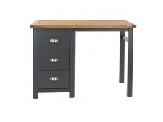Core Products Core Dunkeld Midnight Blue and Oak Single Pedestal Dressing Table (Flat Packed)