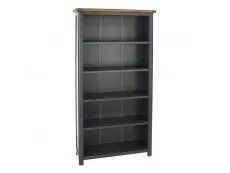 Core Core Dunkeld Midnight Blue and Oak Tall Bookcase