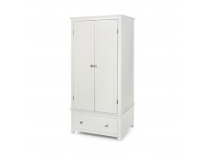 Core Products Core Nairn White 2 Door, 1 Drawer Wardrobe (Flat Packed)