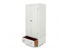 Core Products Core Nairn White 2 Door, 1 Drawer Wardrobe (Flat Packed)