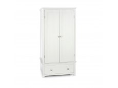Core Products Core Nairn White 2 Door, 1 Drawer Wardrobe (Flat Packed)