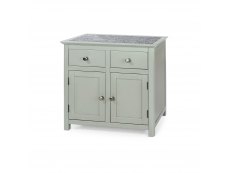 Core Products Core Perth Grey Painted with Grey Stone Inset 2 Door 2 Drawer Sideboard (Flat Packed)