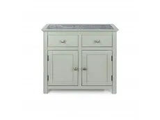 Core Perth Grey Painted with Grey Stone Inset 2 Door 2 Drawer Sideboard