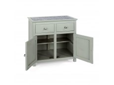 Core Products Core Perth Grey Painted with Grey Stone Inset 2 Door 2 Drawer Sideboard (Flat Packed)