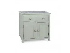Core Products Core Perth Grey Painted with Grey Stone Inset 2 Door 2 Drawer Sideboard