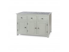 Core Products Core Perth Grey Painted with Grey Stone Inset 3 Door 3 Drawer Sideboard (Flat Packed)