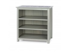 Core Products Core Perth Grey Painted with Grey Stone Inset Low Bookcase (Flat Packed)