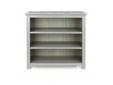 Core Products Core Perth Grey Painted with Grey Stone Inset Low Bookcase (Flat Packed)