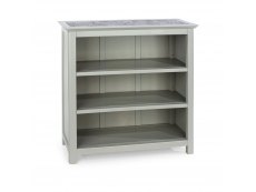 Core Products Core Perth Grey Painted with Grey Stone Inset Low Bookcase (Flat Packed)