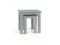 Core Perth Grey Painted with Grey Stone Inset Nest of 2 Tables