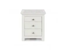 Core Products Core Stirling White 3 Drawer Bedside Table