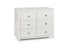 Core Products Core Stirling White 3+3 Drawer Wide Chest of Drawers