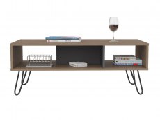 Core Products Core Vegas Bleached Oak and Grey Coffee Table (Flat Packed)