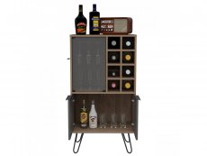 Core Products Core Vegas Bleached Oak and Grey 2 Door Wine Cabinet (Flat Packed)