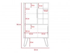 Core Products Core Nevada Smoked Oak and Bleached Grey Oak Effect Drinks Bar (Flat Packed)