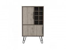 Core Products Core Nevada Smoked Oak and Bleached Grey Oak Effect Drinks Bar (Flat Packed)