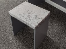 GFW GFW Elizabeth Grey and White Dressing Table and Stool (Flat Packed)