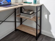 GFW GFW Bramwell Sonoma Oak Folding Right Corner Desk (Flat Packed)