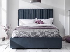 GFW GFW Milazzo 5ft Double Nightshadow Upholstered Fabric Ottoman Bed Frame