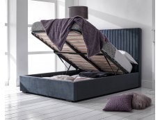 GFW GFW Milazzo 5ft Double Nightshadow Upholstered Fabric Ottoman Bed Frame