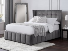 Julian Bowen Gatsby 4ft6 Double Light Grey Upholstered Fabric Bed Frame