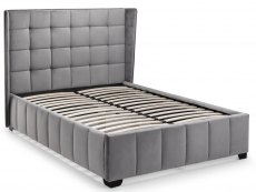 Julian Bowen Julian Bowen Gatsby 4ft6 Double Light Grey Upholstered Fabric Bed Frame