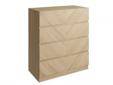 GFW GFW Catania Euro Oak 4 Drawer Chest of Drawers